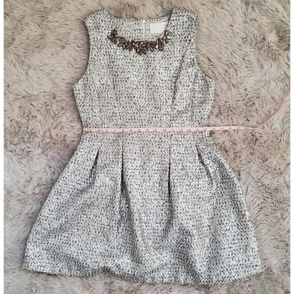 NWOT J.O.A. Los Angeles Embellished Metallic Dress - Picture 8 of 9